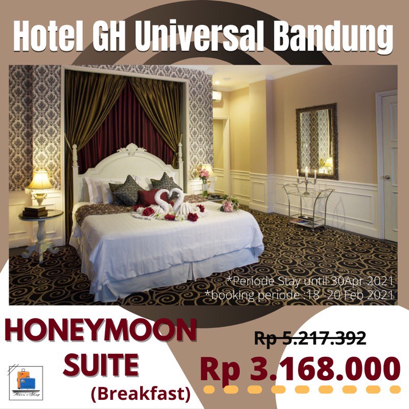 Promo Harga Murah   PROMO HONEYMOON SUITE ROOM HOTEL GH UNIVERSAL BANDUNG BEST DEALS
