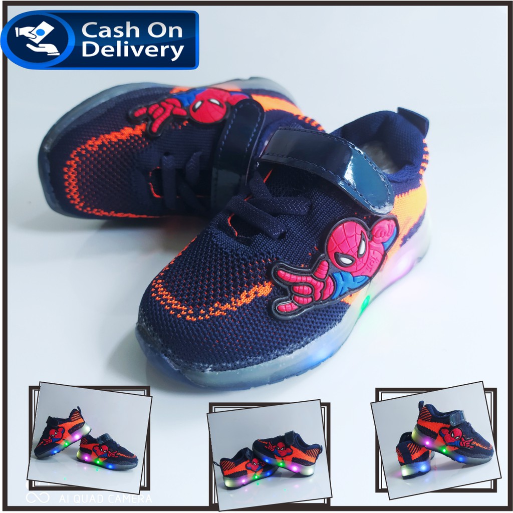 NEW SNEAKER SPIDERMAN LED ANAK TERKEREN DAN TERLARIS