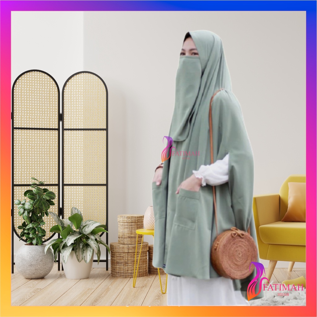 Khimar Jumbo As Syifa Softpet Bonus Cadar Syar'i Asyifa XXL