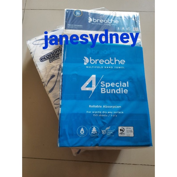 Kris Economic Pack Multifold Towel ISI 150 Sheets Tissue Kitchen Tisu Dapur 150 Lembar Rebrand Breat
