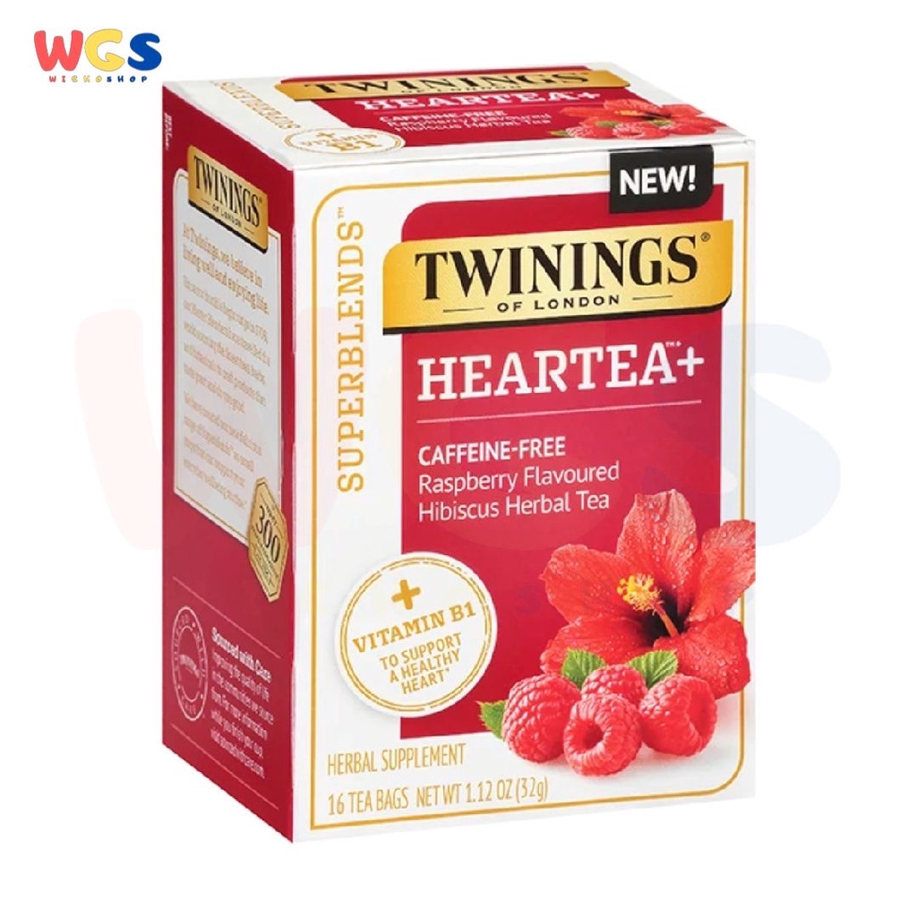 Twinings of London Heartea+ Caffeine Free Rapberry Flavor 16p x 2g