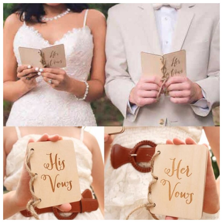 Wedding Vow Booklets His Vows Her Vows Book Wedding Ceremony / Wedding Vow Book/ Calligraphy custom