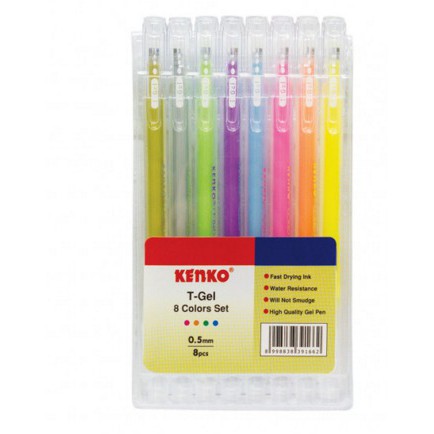 

Pulpen T-Gel 8 warna Kenko