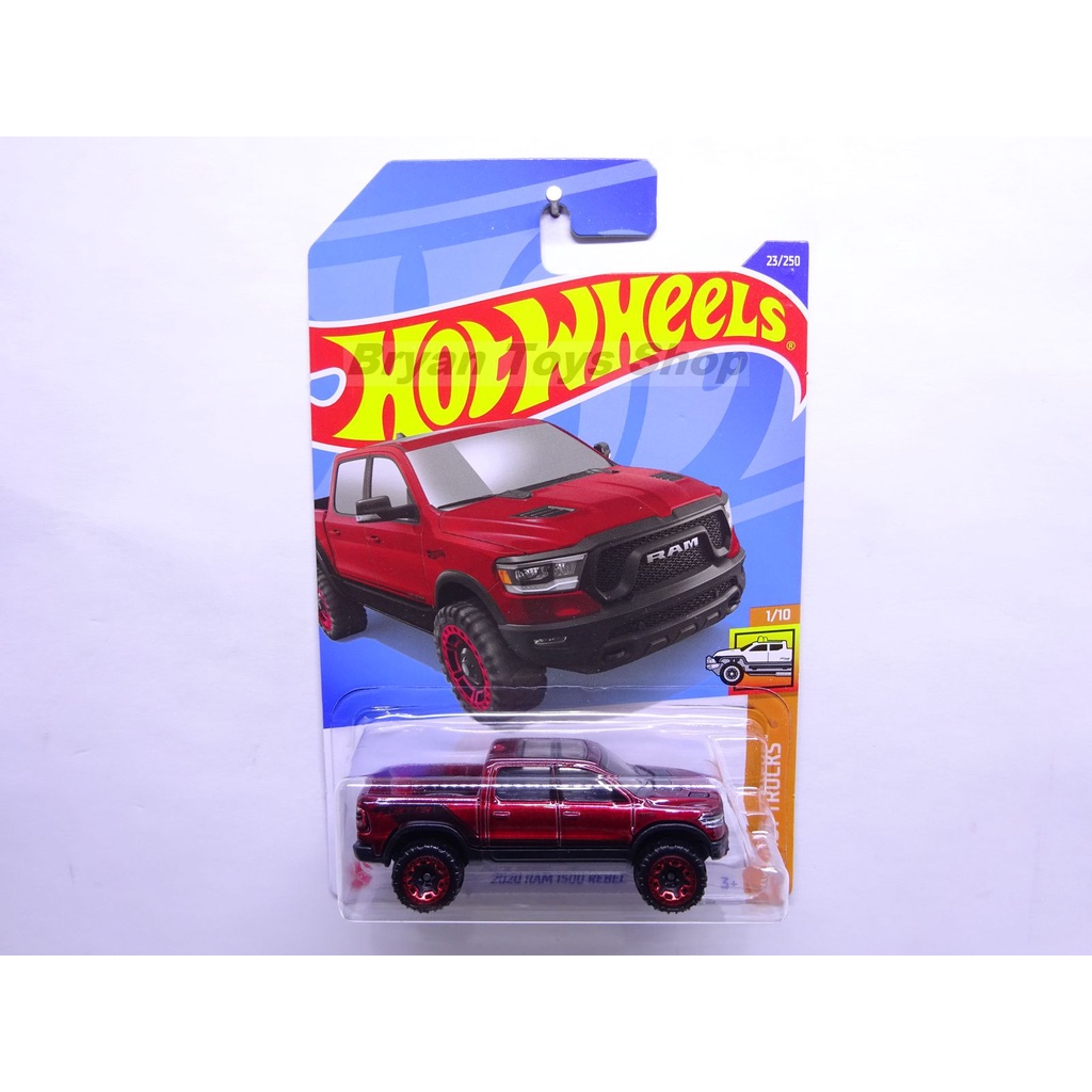 Hot Wheels 2020 Ram 1500 Rebel Merah