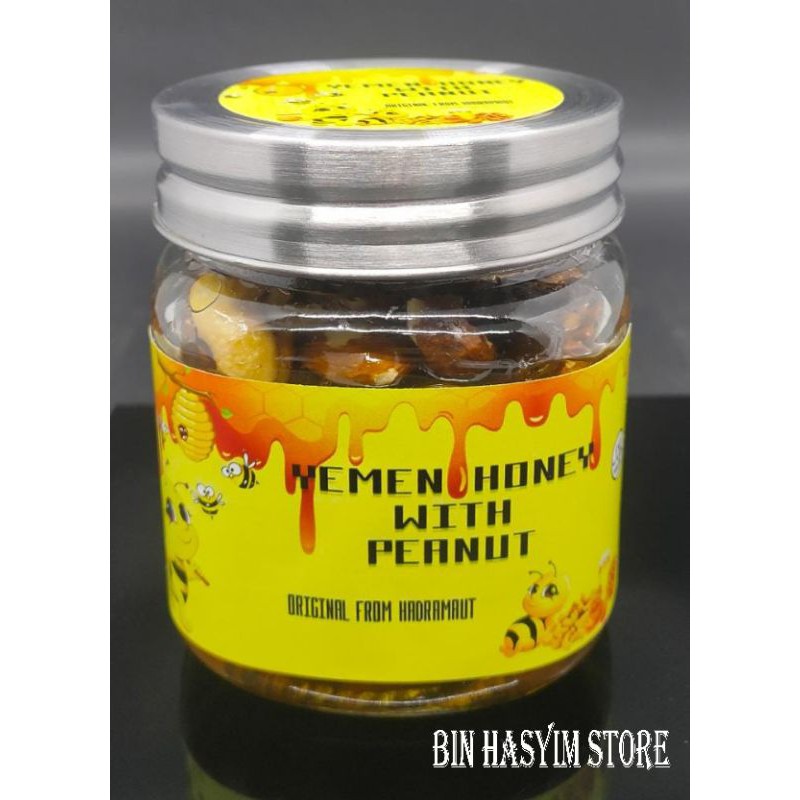 

Madu original yaman, dengan campuran Almond, Mente, Kismis, Dhom, Original Hadramaut Yaman 350 gr