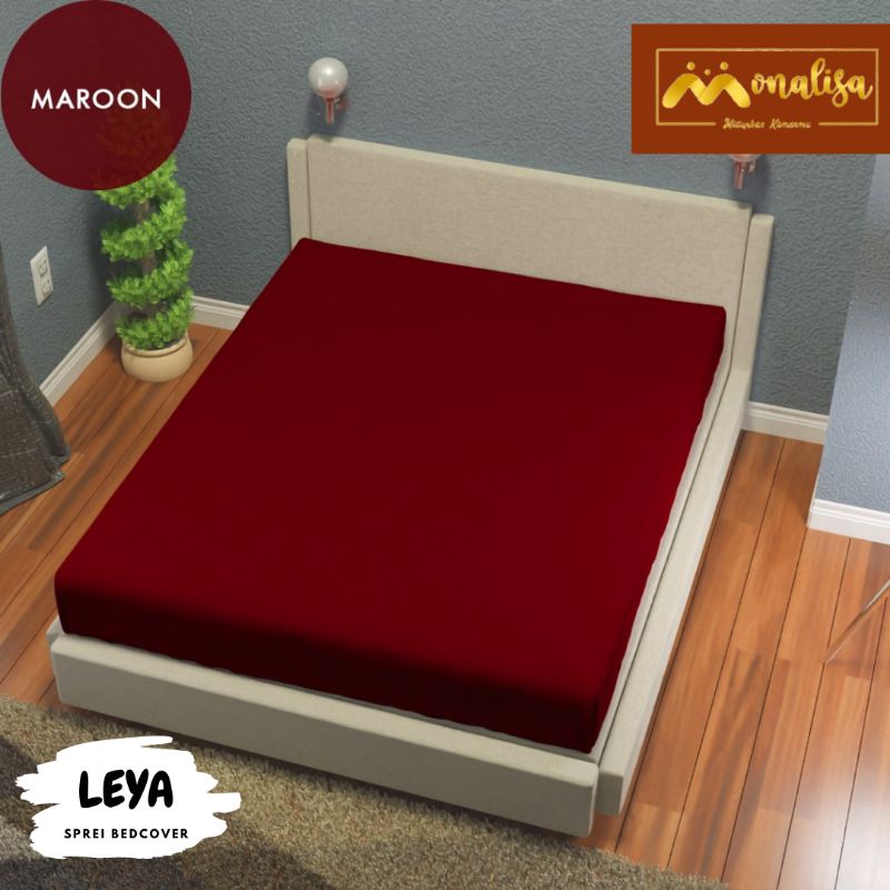 MONALISA Sprei Waterproof 180x200 King Size anti ompol-Maroon