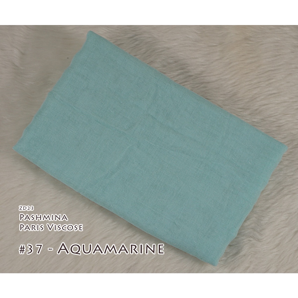 Pashmina Polos Paris Viscose - AYUMI by Luulu Scarf-#37 - Aquamarine