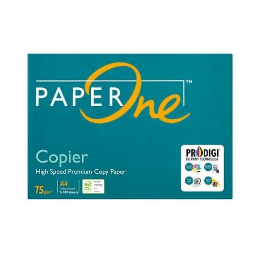 

Kertas HVS A4 75 gram paper one (isi 5 rim) KERTAS HVS