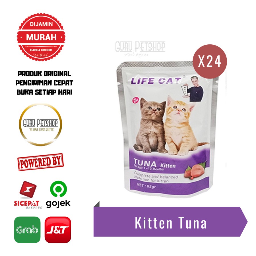 Life Cat Pouch 1 Dus isi 24 Life Cat Makanan Basah Kucing Wet Cat Food