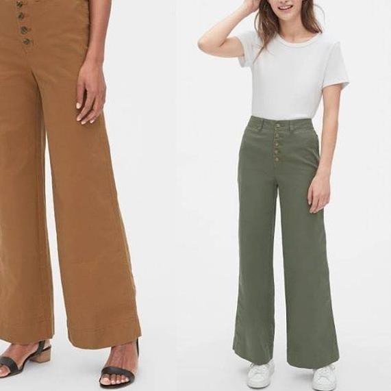 gap wide leg chinos