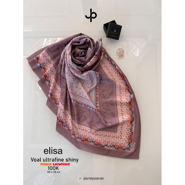 ELISA BURGUNDY JOURNEY REGULER TERBARU / HIJAB JOURNEY ELISA BURGUNDY ORI