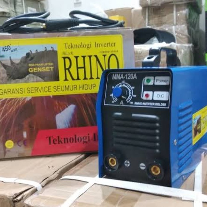 Mesin Inverter Trafo Las Rhino 120A / Las Inverter Rhino MMA 120 A 450 Watt