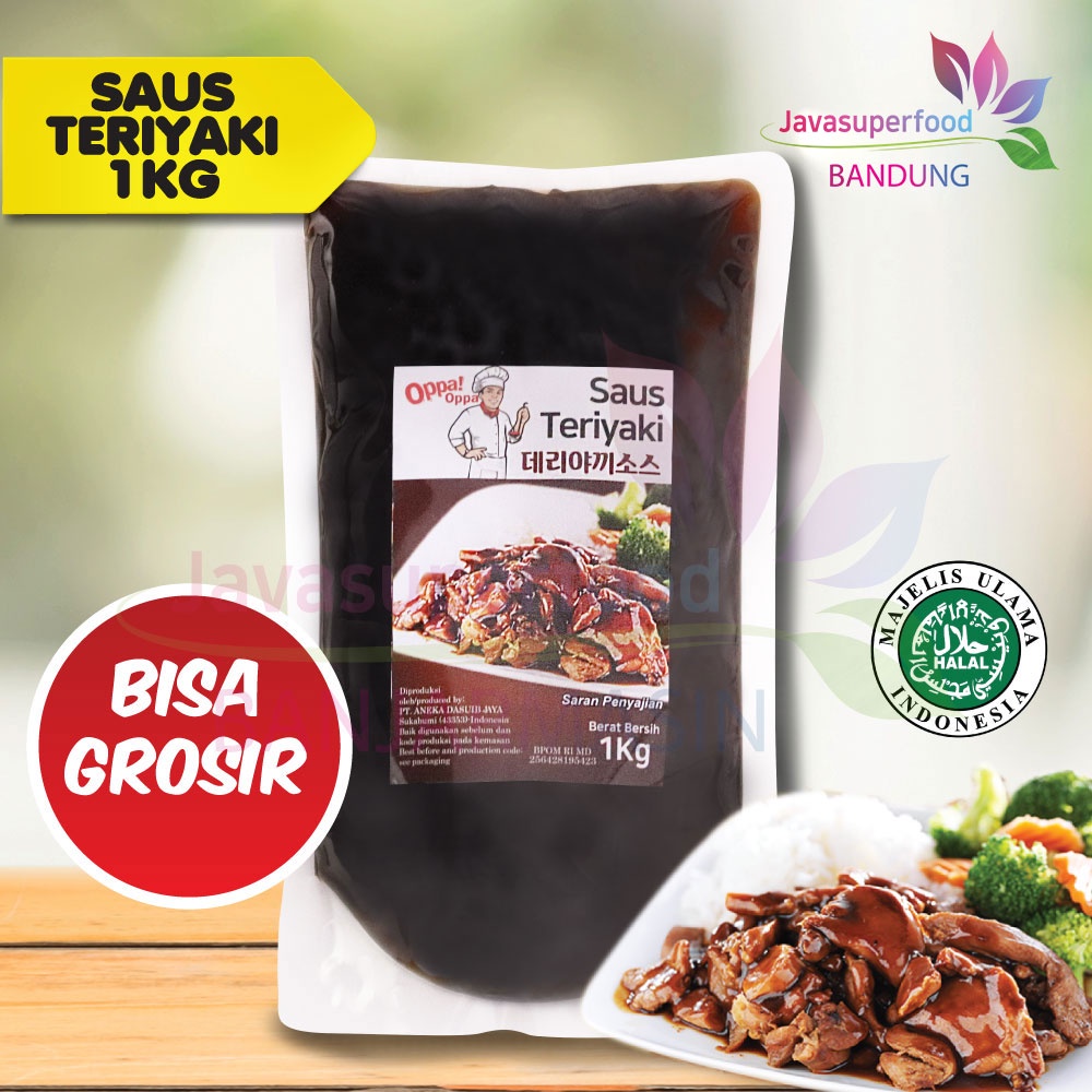 OppaOppa Saus Teriyaki/Teriyaki Sauce/Sauce Saus Steak BBQ Halal 1Kg