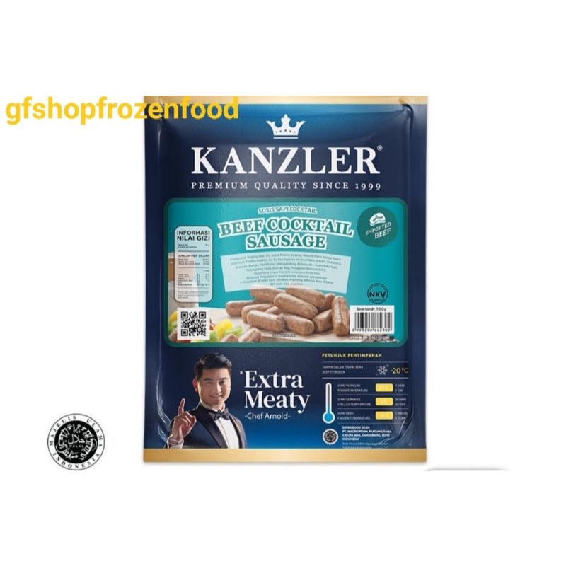 

Kanzler Beef Cooktail Sausage 500g