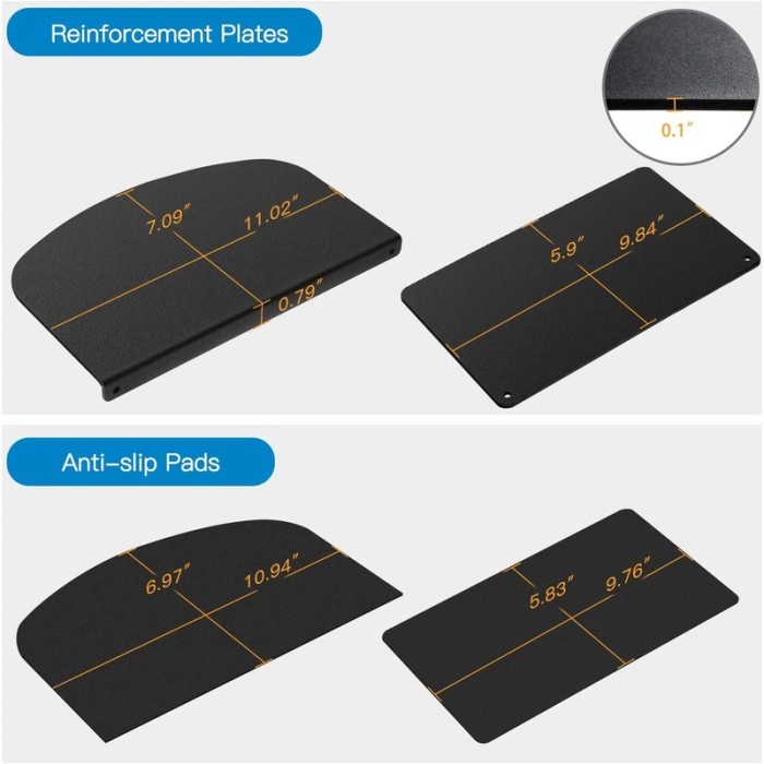 Triple W Monitor Mount Reinforcement Plate Alas Breket Pelindung Bracket Meja Monitor Laptop