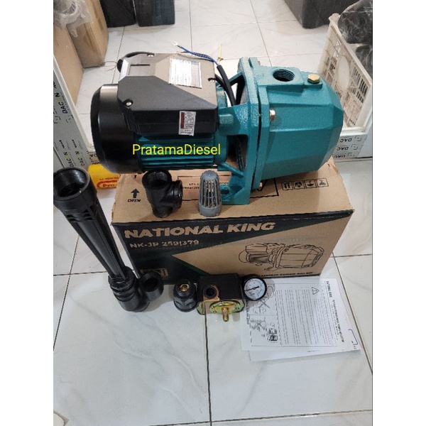 Mesin pompa air sumur dalam jetpum NATIONALKING 250 Otomatis