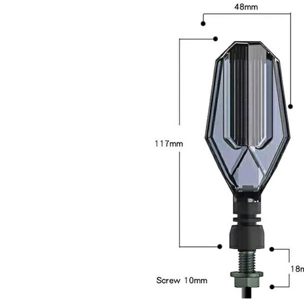 COD TWO Lampu LED sein running sen 2 warna senja sein model moge senjA