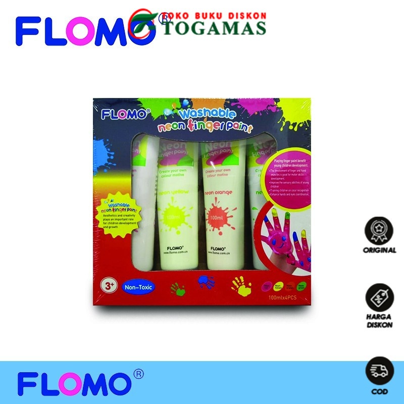 

Flomo Finger Paint Set - Washable & Non Toxic