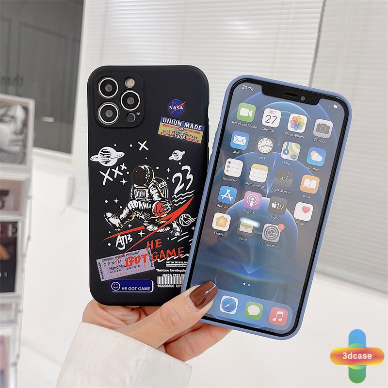 Soft Case Tpu Motif Nasa Untuk Infinix Hot 10 Play Hot 10 10t 10s 10i S4 9 Pro 11 Plus Hot 9 11 Play 11 11S NFC Infinix Smart 4 5 Pro 3 Plus Infinix Note 8 10 Tencno Spark 5 PRO A54 A15 A9 A5 Fashion Astronaut Space Soft TPU Casing Back Cover