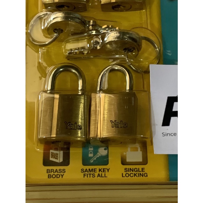 Gembok Yale Classic Series Padlock 20mm (Master Key) P110/20/111/4