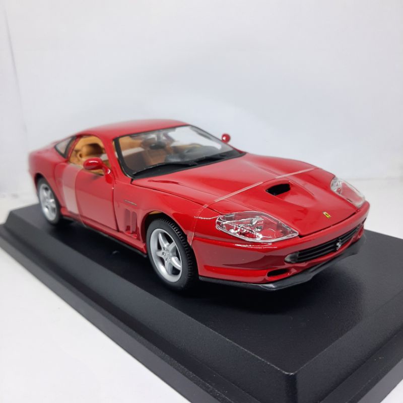 Diecast Mobil Ferrari 550 Maranello - Miniatur Mobilan Besi Asli Ori Bburago Skala 24