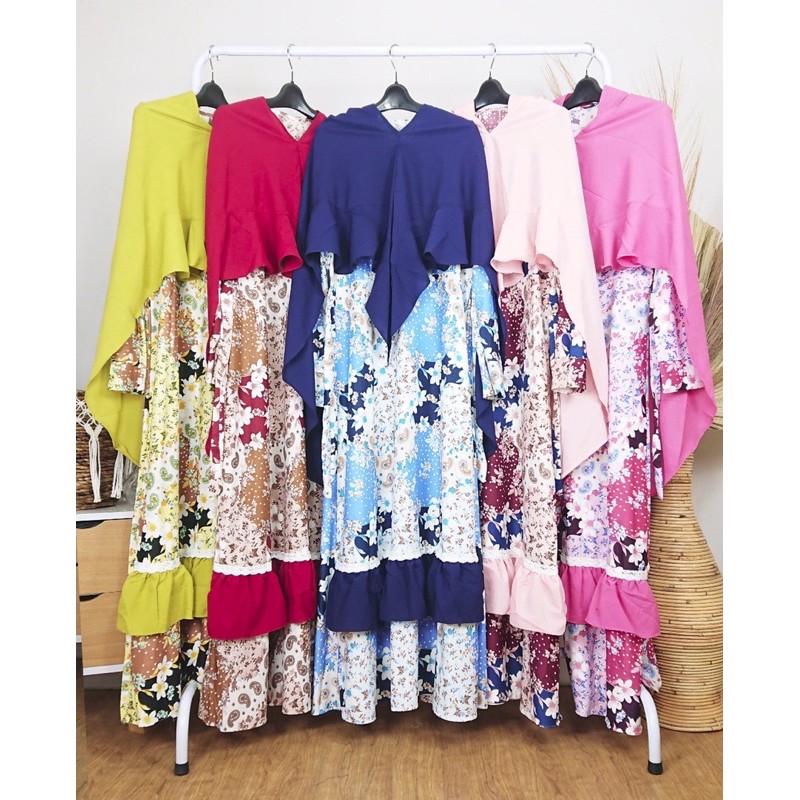 GAMIS SYARI MOTIF BAHAN CERUTY