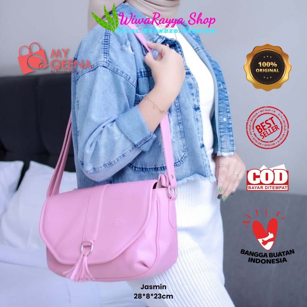 Tas Slempang Fashion Wanita Original JASMIN My Qeena by Kirana Stuff