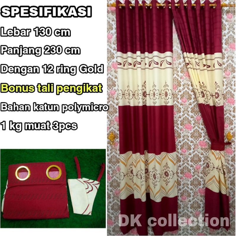 GORDEN SMOKRING 12 RING 130x230 MOTIF BUNGA