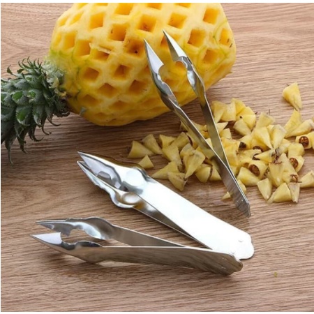 Capit Capitan Mata Nanas Pencabut Pencabit Stainless Steel Alat Kupas Pisau Lebaran Kue Jepitan