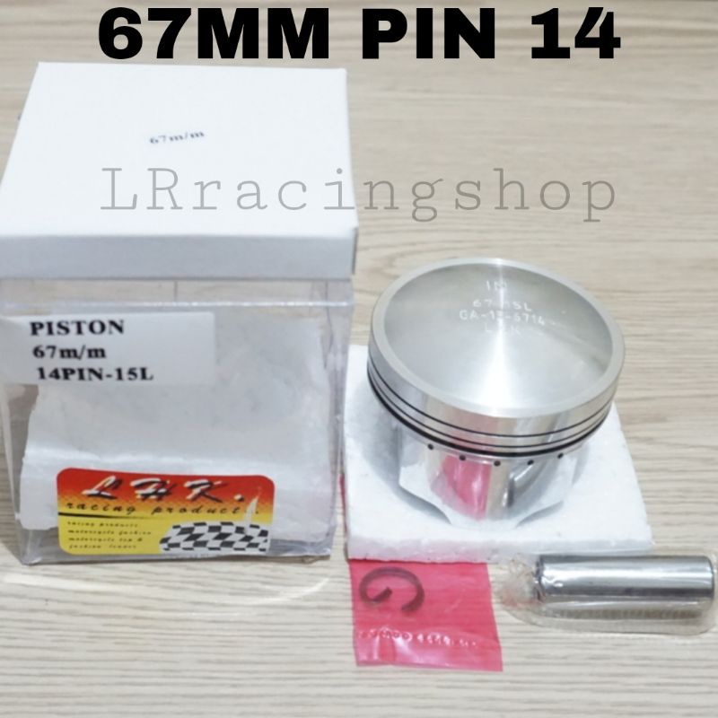 Piston LHK 67 67mm pen pin 14 set ring piston seher LHK thailand