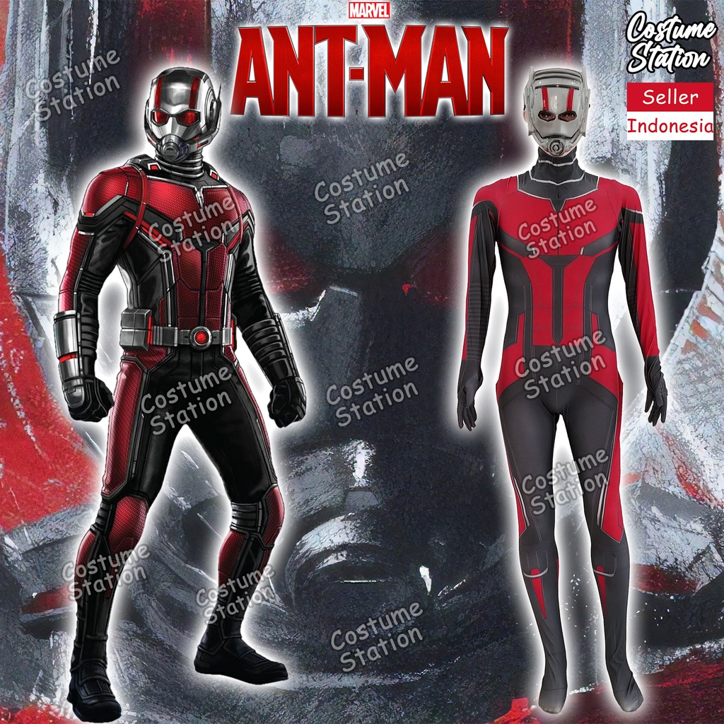 Kostum Antman / Costume Superhero Marvel Avengers pria dewasa