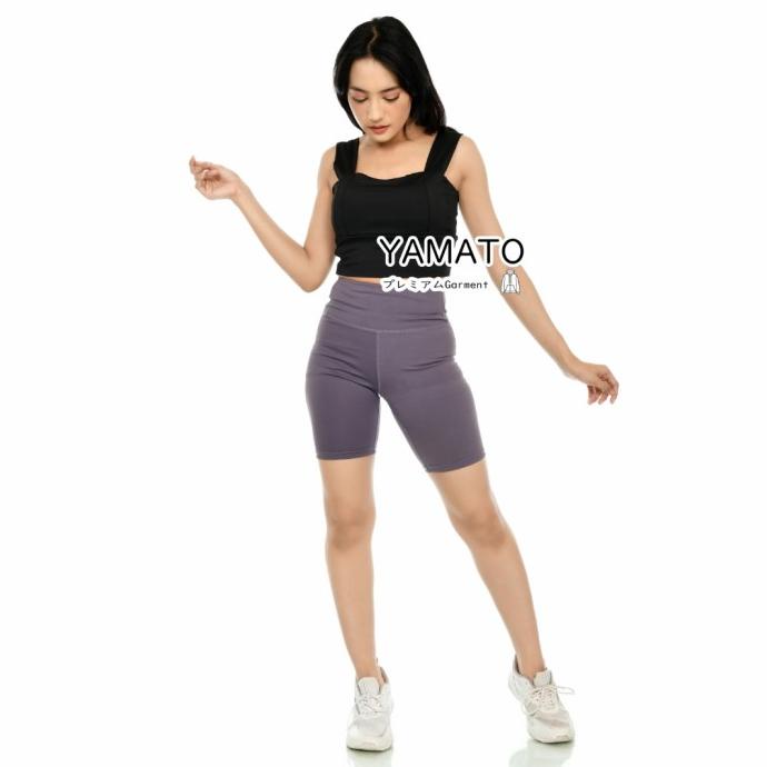 2/4 Buns Pants | Yoga Nude Warna Celana Pendek Leggings Biker Bicycle