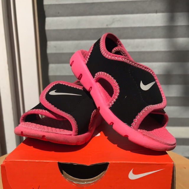 Preloved Sandal Nike Sunray Adjust Anak Perempuan Pink