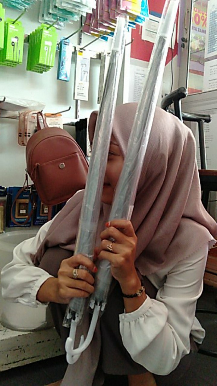 Payung Transparan Bening Umbrella Transparant Korea Japan Best Quality