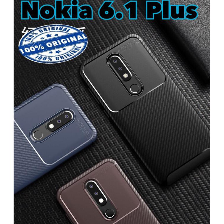 Nokia 6.1 Plus New Style Soft case - casing cover Nokia 6.1 Plus - Hitam