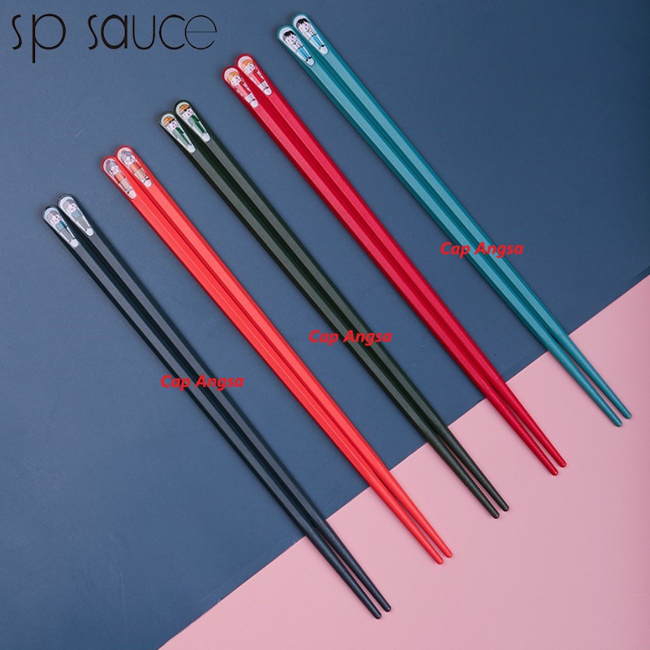 CHOPSTICKS HIGH QUALITY NON SLIP ANTI MILDEW ANTI JAMUR ANTI BAU LANCIP FIBERGLASS SUMPIT JEPANG 5 PASANG JAPANESE CHOPSTICK