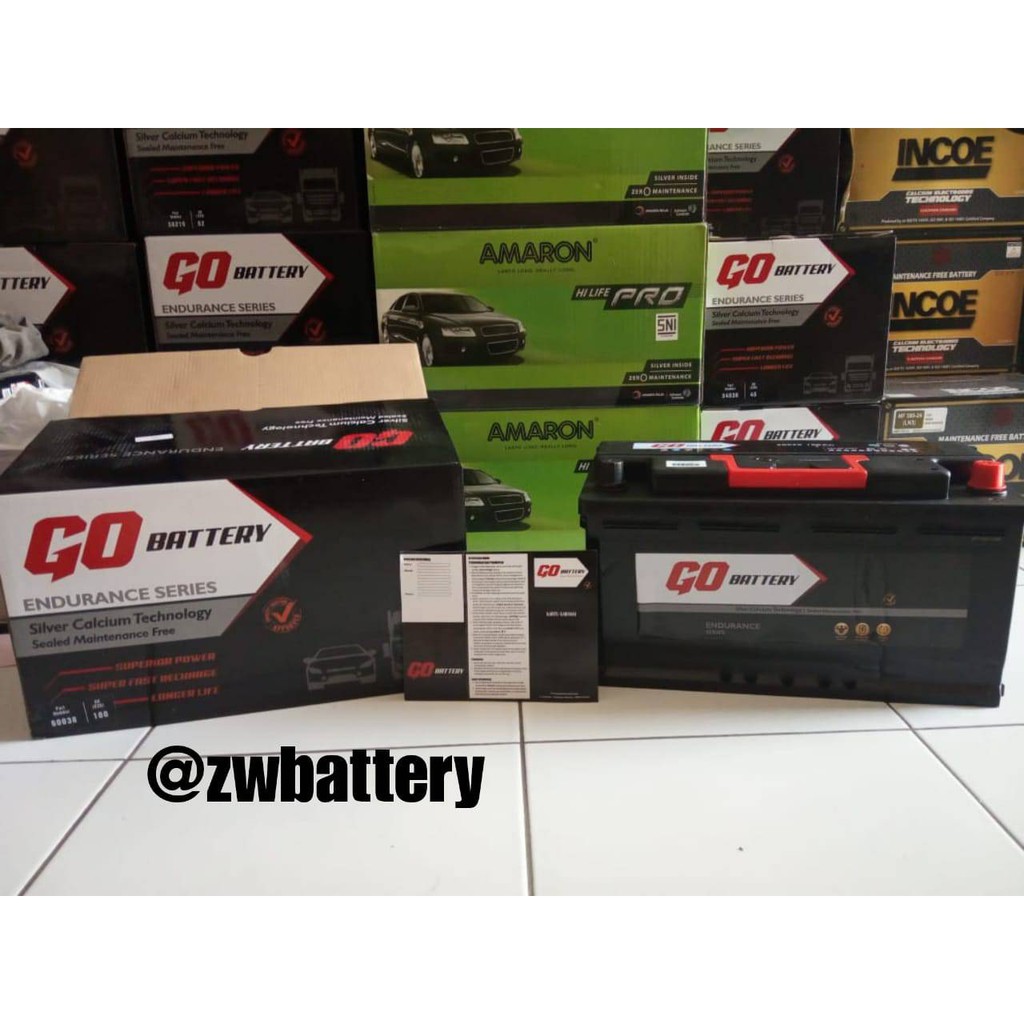 Jual Aki Mobil Mercy S Class GO BATTERY 60038 / 60044 12v 100Ah Aki
