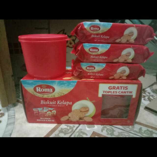 

Paket Biskuit Roma Kelapa FREE Toples Cantik