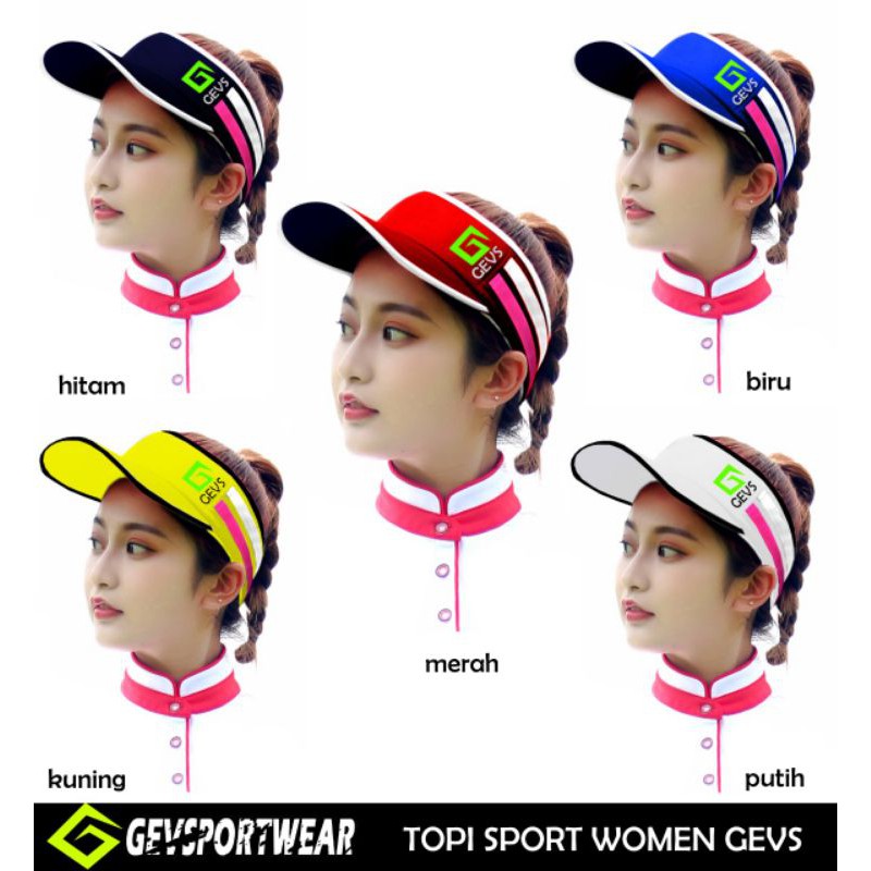 Topi golf Senam/Sport Olahraga Wanita gev