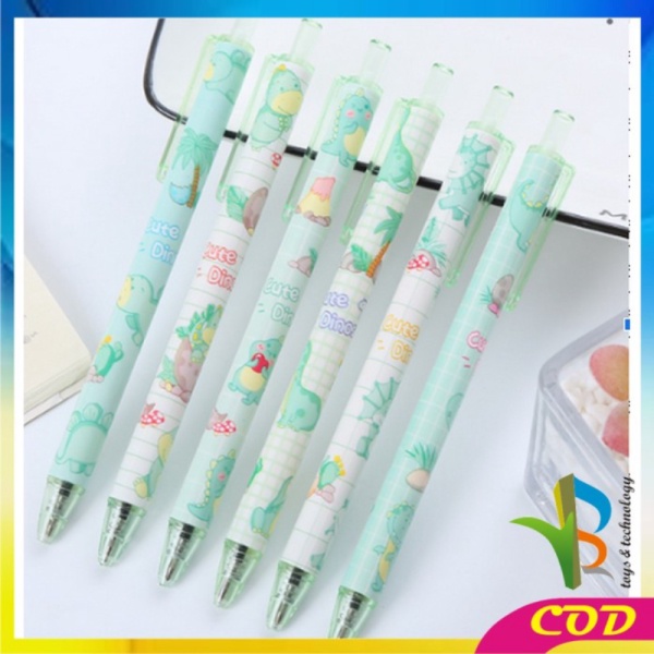 

RB-A35 Pen Gel Mekanik Motif Cartoon Dinosaur / Pulpen Pelajar motif - RANDOM