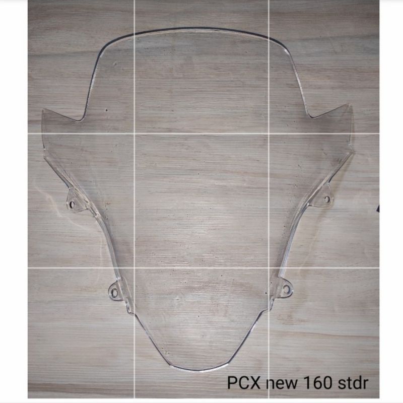 Visor PCX 160 2022 bening transparan ukuran standar