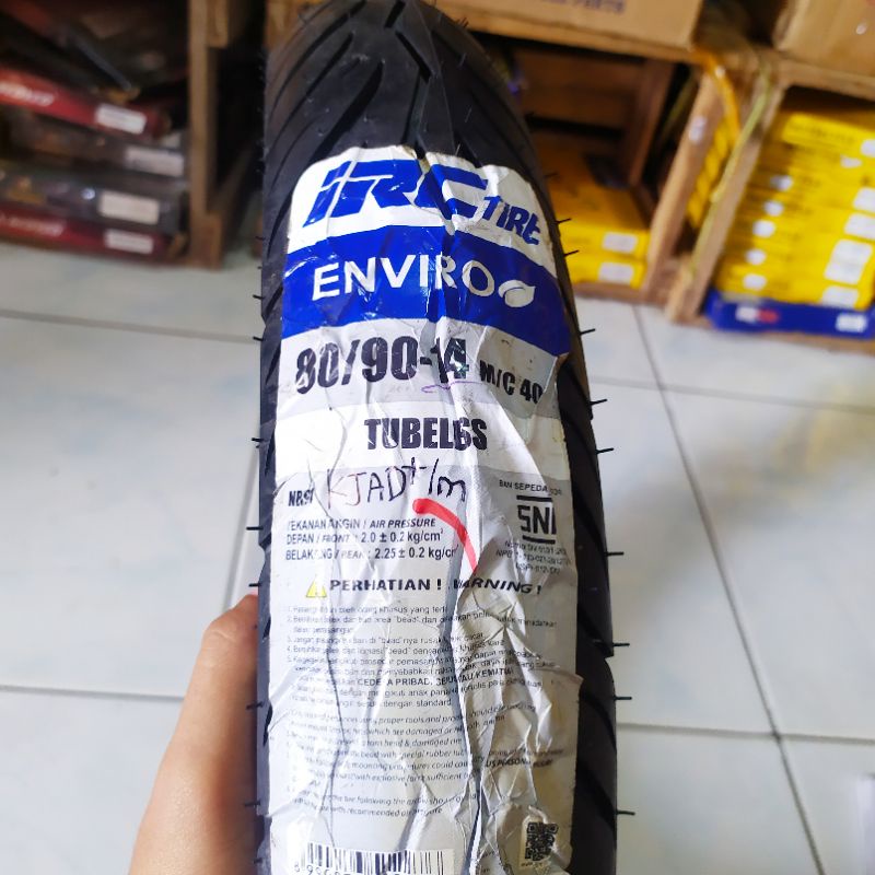 DIJAMIN ORI BAN 80/90-14 IRC TUBLES BAN LUAR RING 14 BAN LUAR MOTOR BAN TUBLES IRC