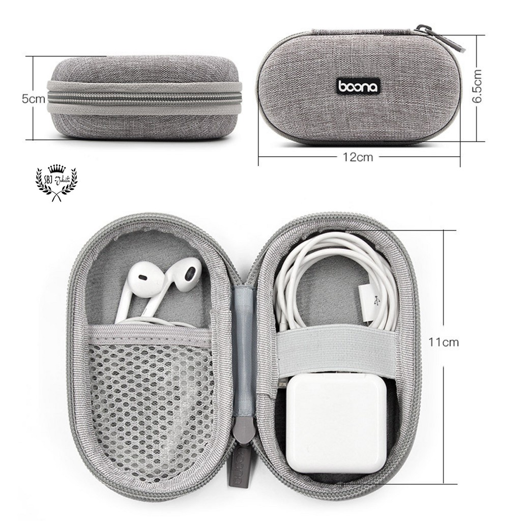 Tempat Headset Portable Baona Kotak earphone Baona Mini Eva hardcase