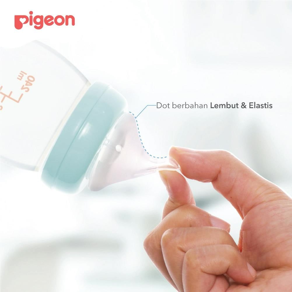 ★ BB ★  PIGEON Dot Peristaltic Plus 3 Nipple Blister - Soft Touch | Dot Bayi