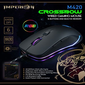 MOUSE GAMING RGB IMPERION M420 CROSSBOW