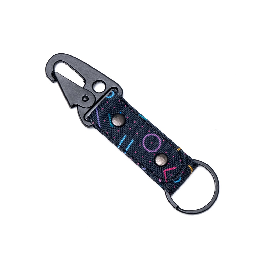 gantungan kunci carabiner kain motif - snaphook keychain - NKC230