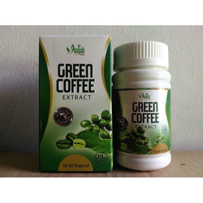 Green Coffee Extract Inayah Isi 60 Kapsul Kopi Hijau Ijo Shopee Indonesia