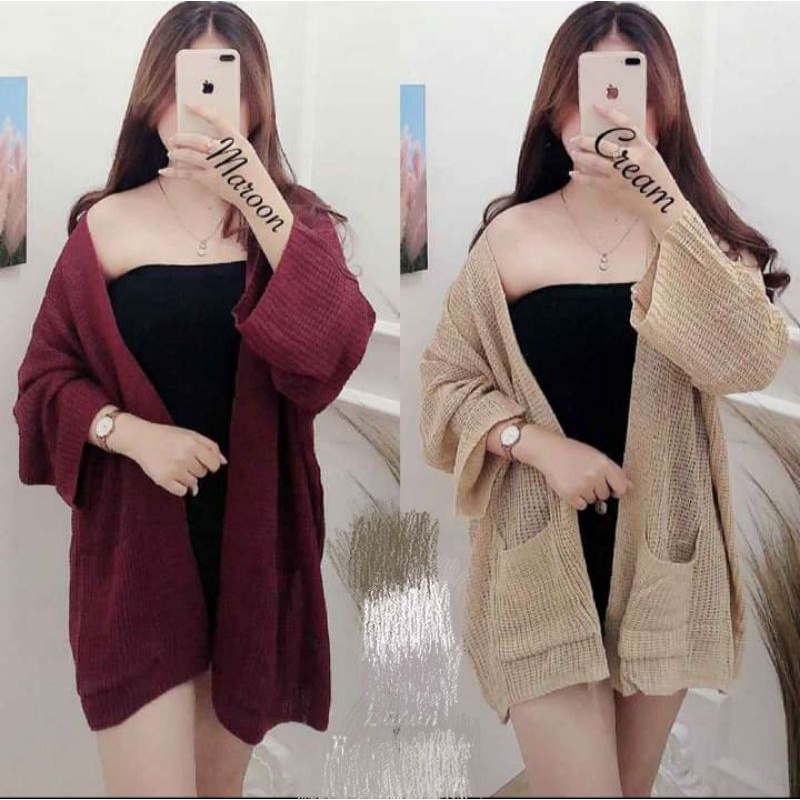 CARDIGAN RAJUT OVERSIZE JUMBO / RAJUT WANITA / KARDIGAN RAJUT WANITA