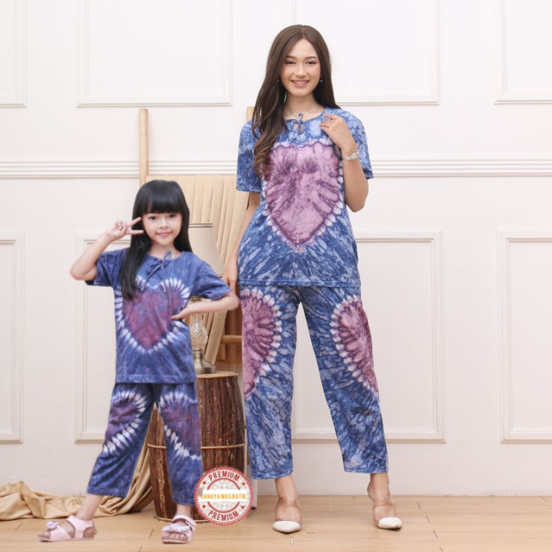 STELAN CELANA PANJANG COUPLE / BABYDOLL CELANA PANJANG / PAJAMAS / STELAN LOVE IBU DAN ANAK