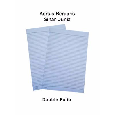 

DOUBLE FOLIO GARIS SINAR DUNIA @10 LEMBAR